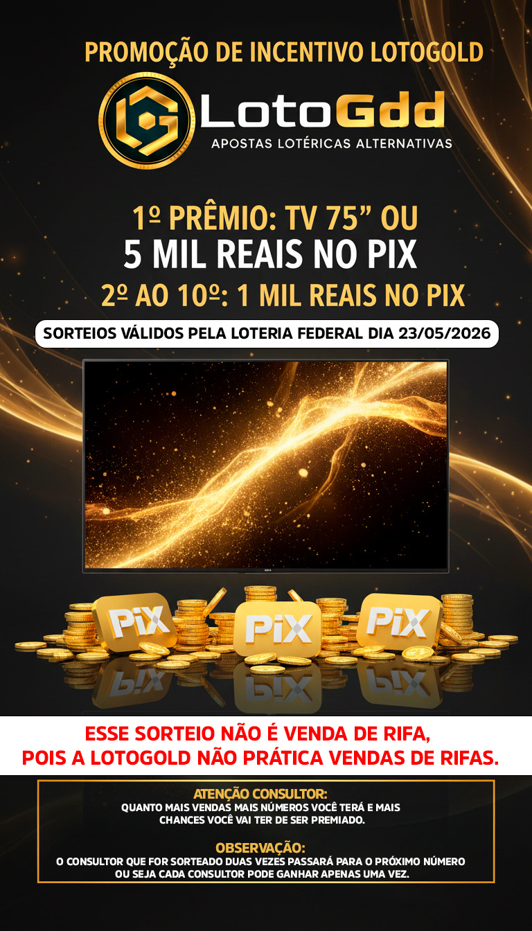 Promoção Incentivo Consultor LOTOGOLD